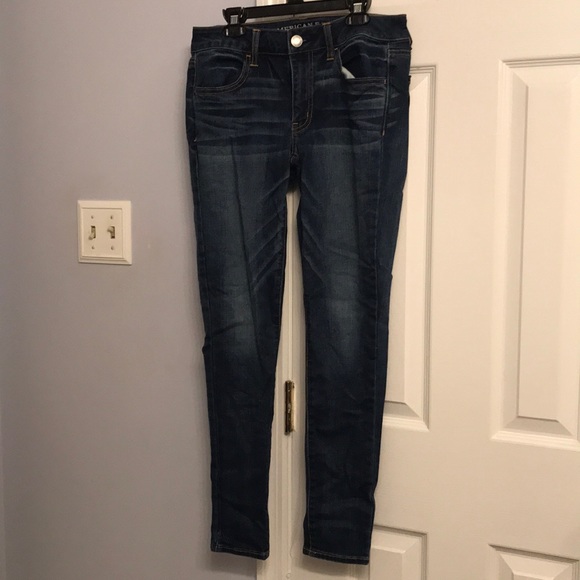 Size 6 Regular AEO Dark Jeggings - Picture 1 of 2